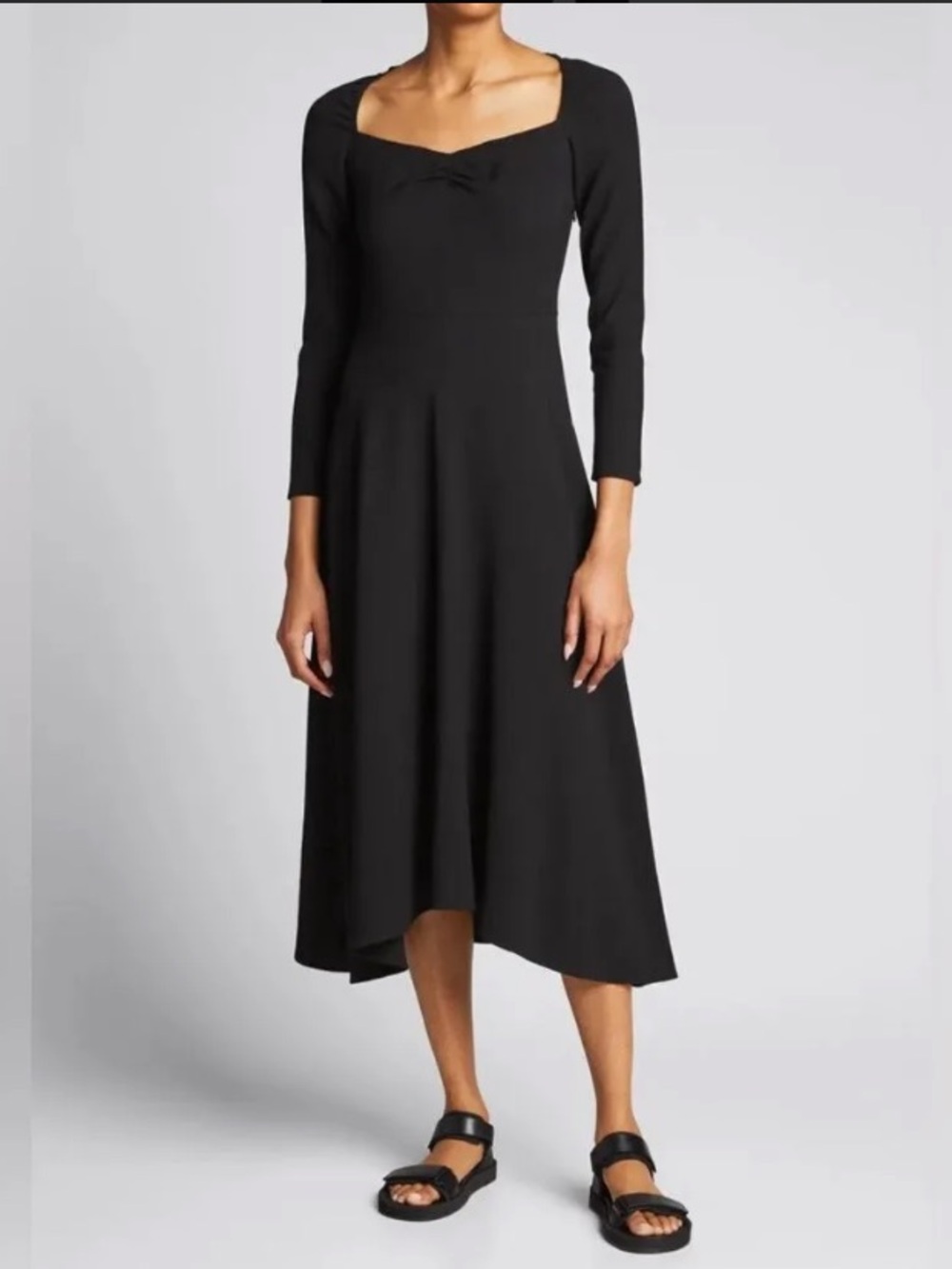 NWT Vince Black Sweetheart MIDI Dress Size 10